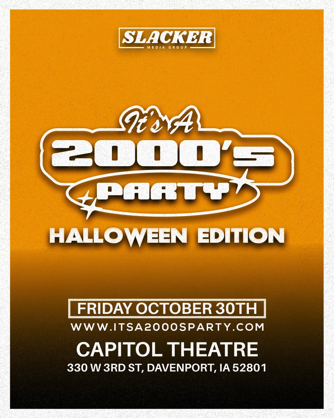 It’s A 2000’s (Halloween) Party: Davenport - General Admission